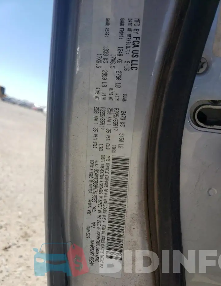 3C4PDCBG9HT518525 Photo# 14