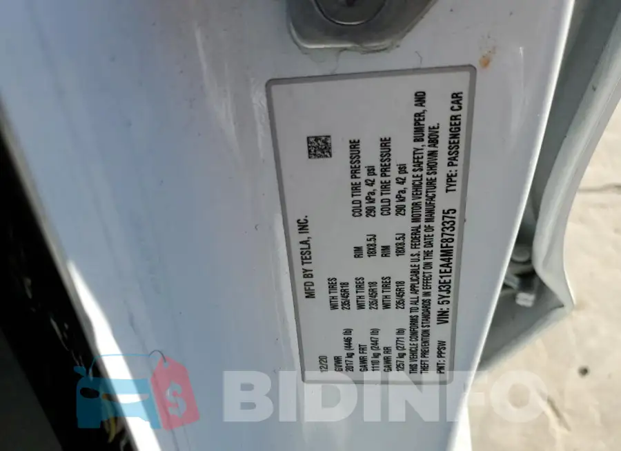 5YJ3E1EA4MF873375 Photo# 13