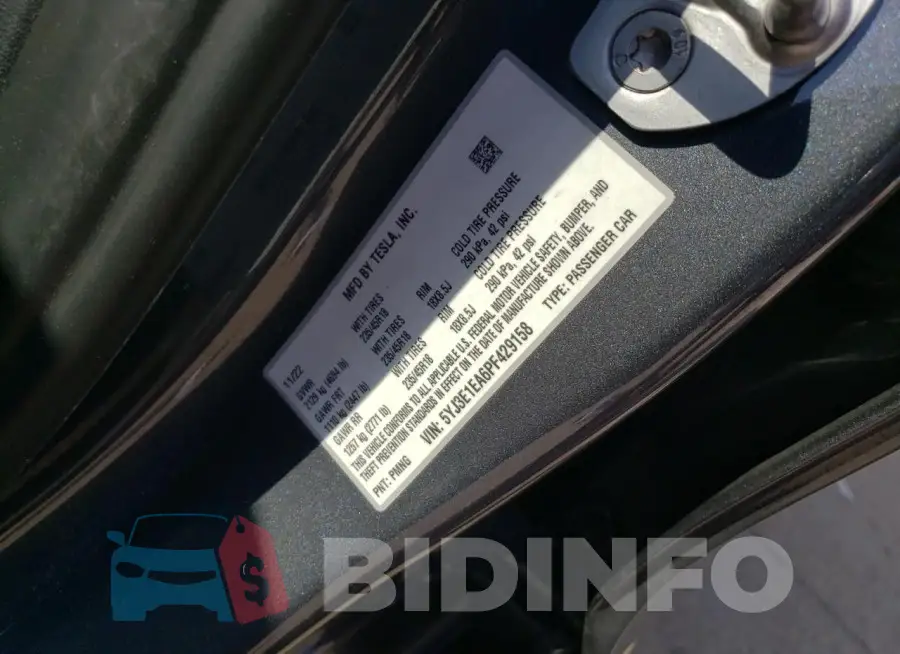 5YJ3E1EA6PF429158 Photo# 12
