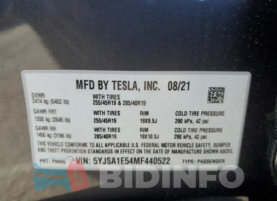 5YJSA1E54MF440522 Photo# 12