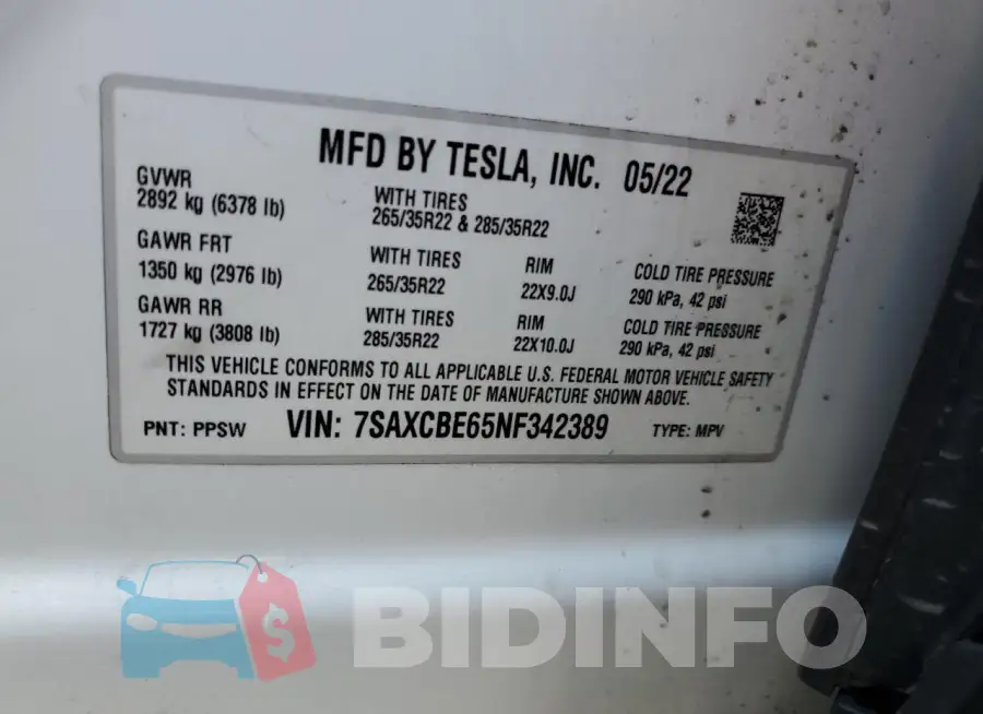 7SAXCBE65NF342389 Photo# 12