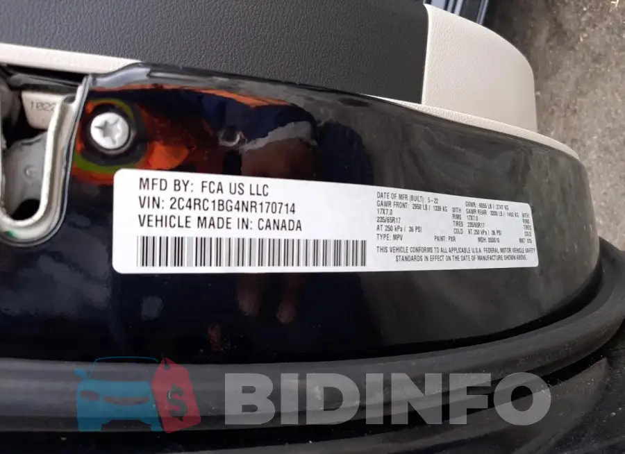 2C4RC1BG4NR170714 Photo# 13