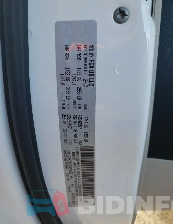 2C4RC1DG3HR723158 Photo# 13