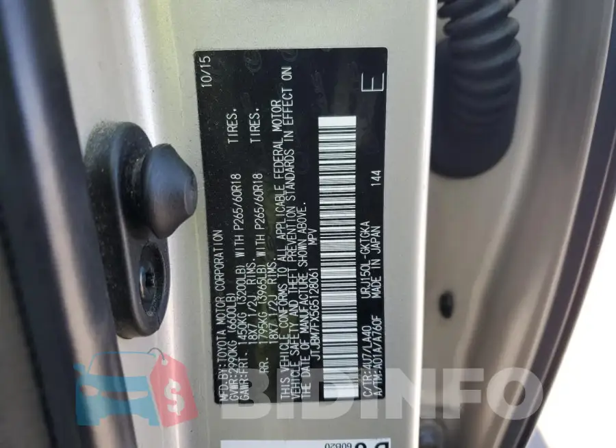 JTJBM7FX5G5128061 Photo# 12