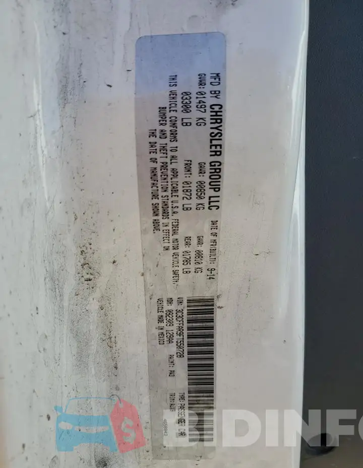 3C3CFFAR9FT550728 Photo# 12
