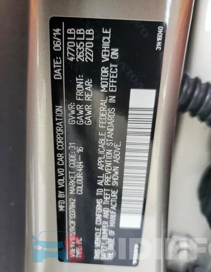 YV1612TK3F1337842 Photo# 13