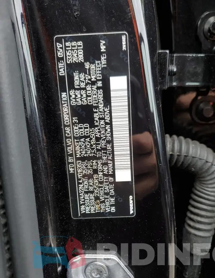 YV4A22NL4J1016353 Photo# 12