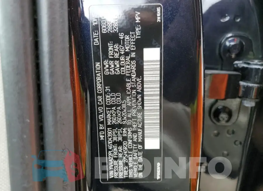 YV4A22PL4G1043901 Photo# 13