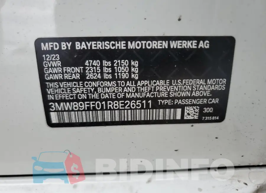 3MW89FF01R8E26511 Photo# 13