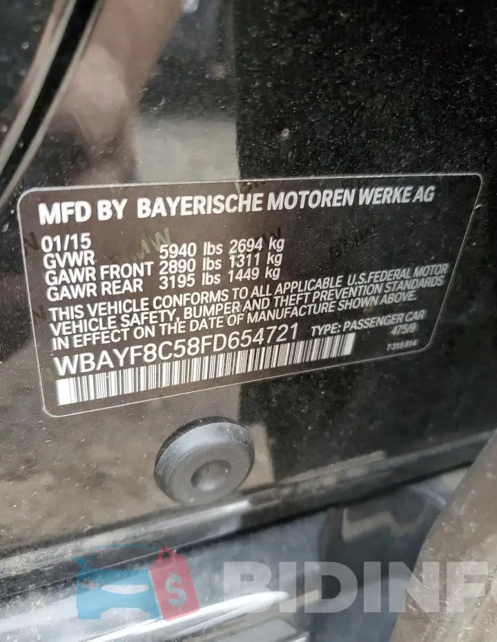 WBAYF8C58FD654721 Photo# 12