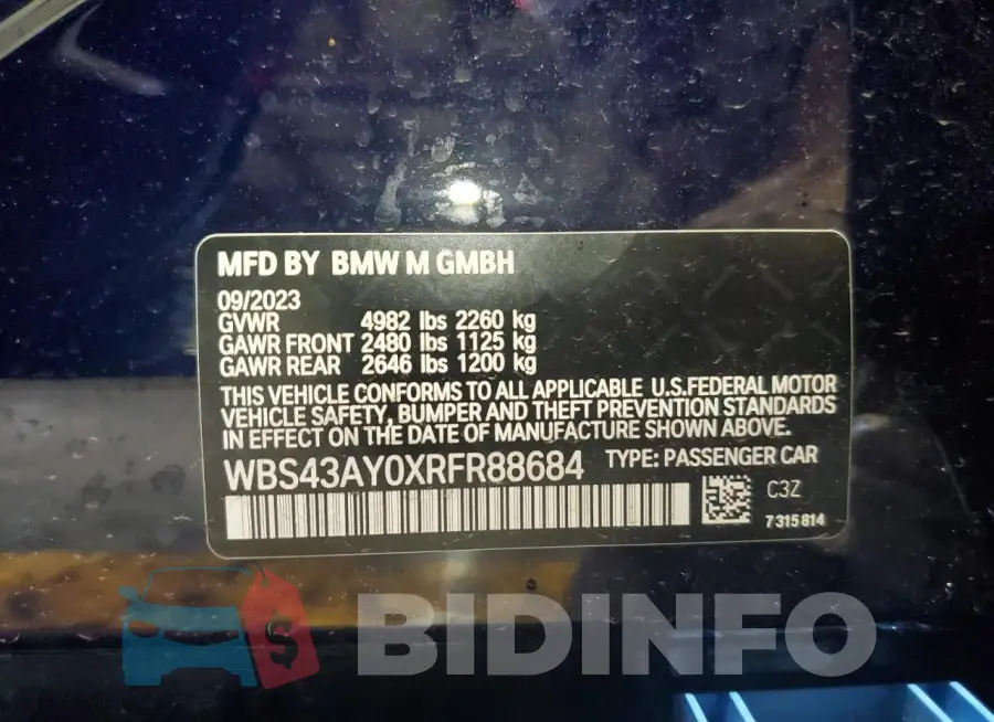 WBS43AY0XRFR88684 Photo# 12