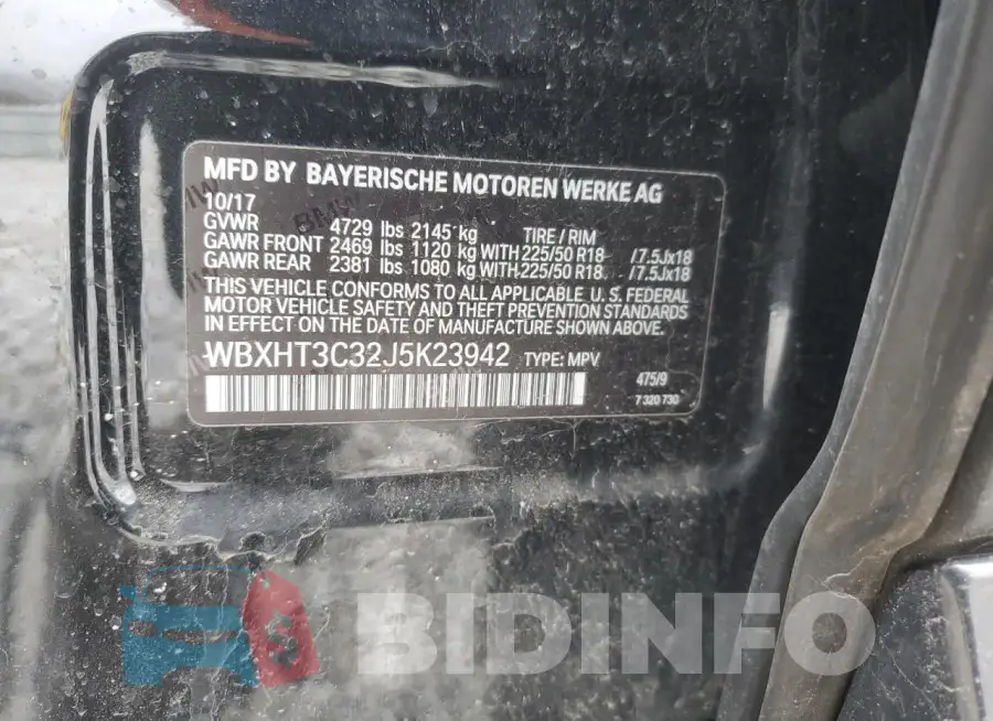 WBXHT3C32J5K23942 Photo# 14