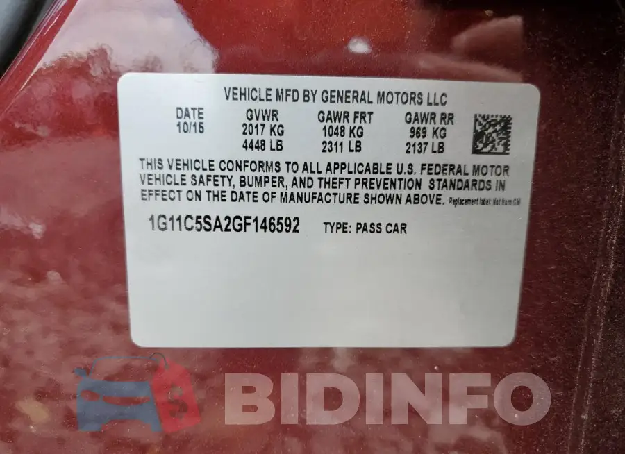 1G11C5SA2GF146592 Photo# 13