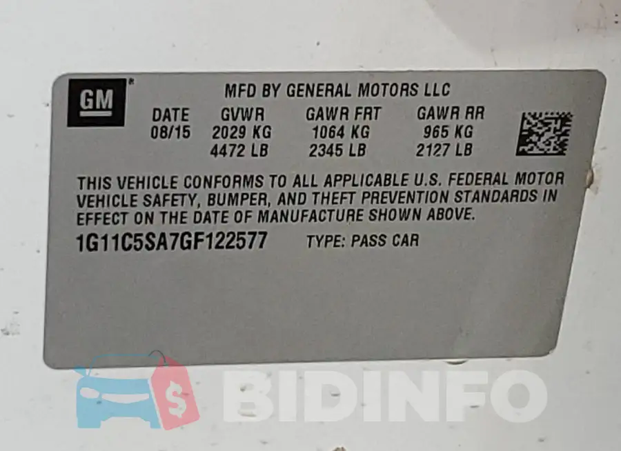1G11C5SA7GF122577 Photo# 12