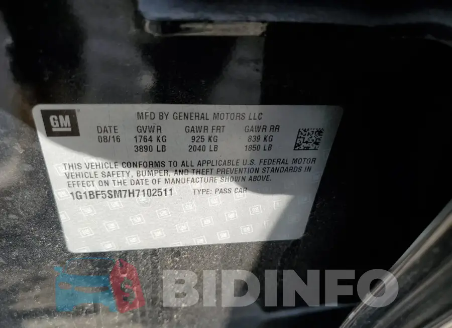 1G1BF5SM7H7102511 Photo# 12