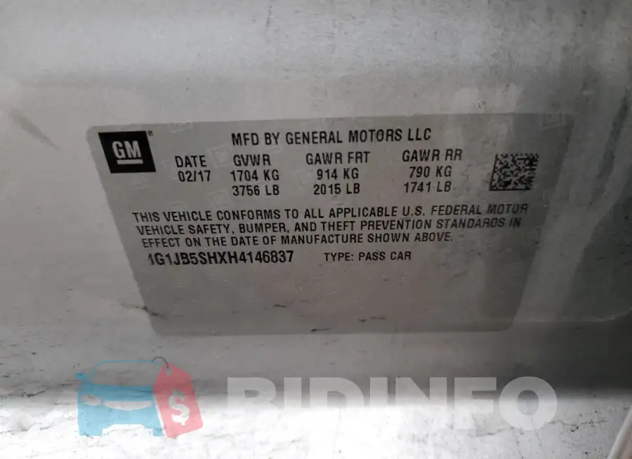 1G1JB5SHXH4146837 Photo# 13