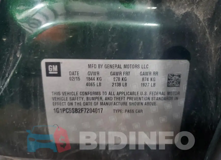 1G1PC5SB2F7204017 Photo# 12