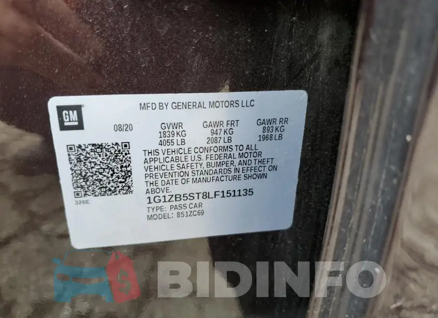 1G1ZB5ST8LF151135 Photo# 12