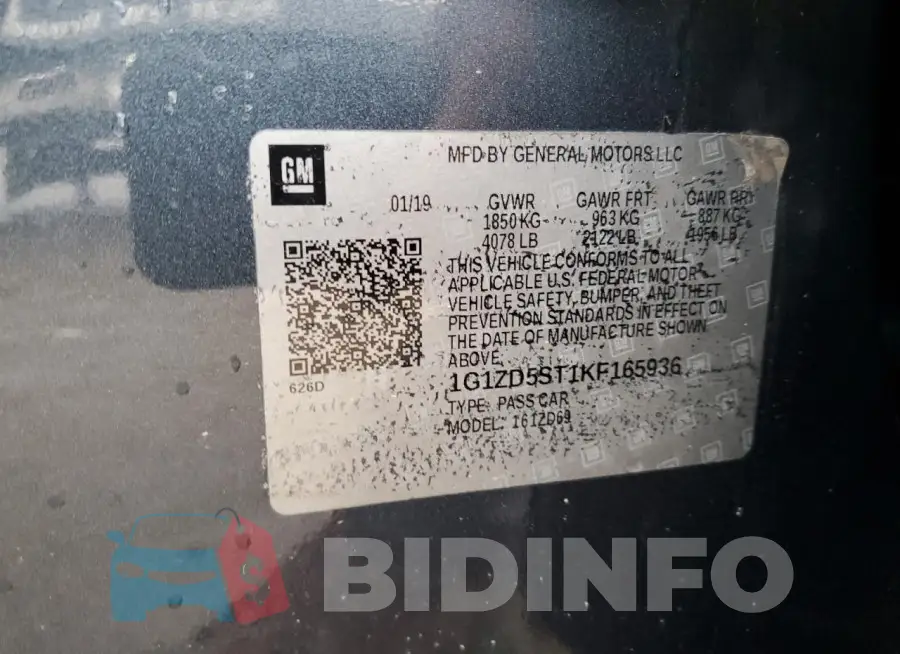 1G1ZD5ST1KF165936 Photo# 12