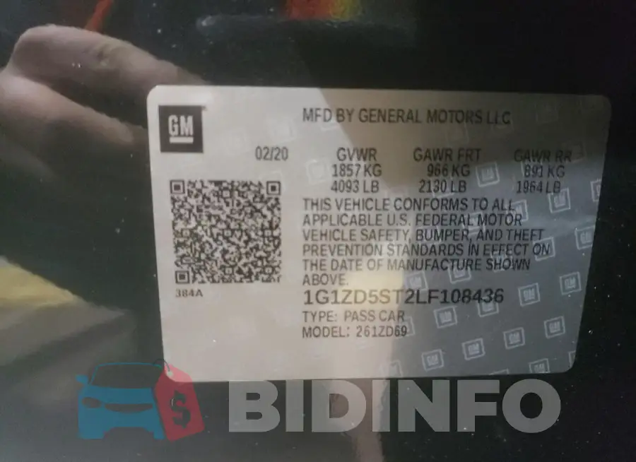 1G1ZD5ST2LF108436 Photo# 12