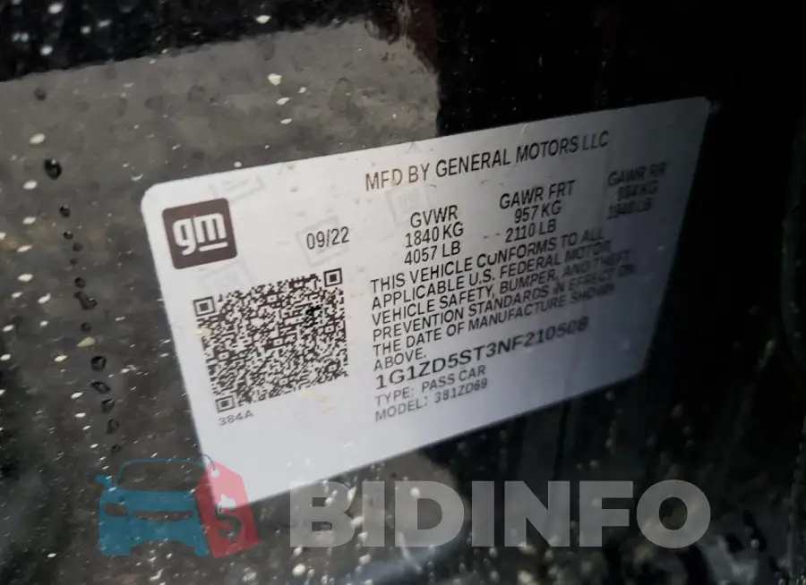 1G1ZD5ST3NF210508 Photo# 12