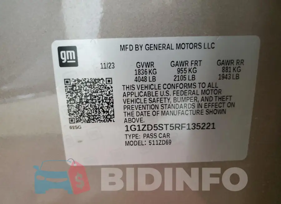 1G1ZD5ST5RF135221 Photo# 13