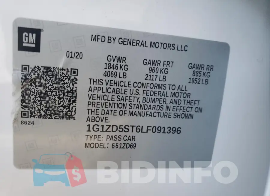 1G1ZD5ST6LF091396 Photo# 12