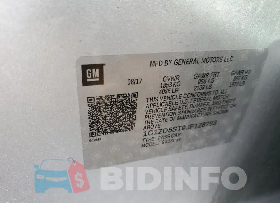 1G1ZD5ST9JF128793 Photo# 12