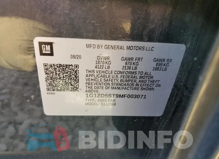 1G1ZD5ST9MF003071 Photo# 13