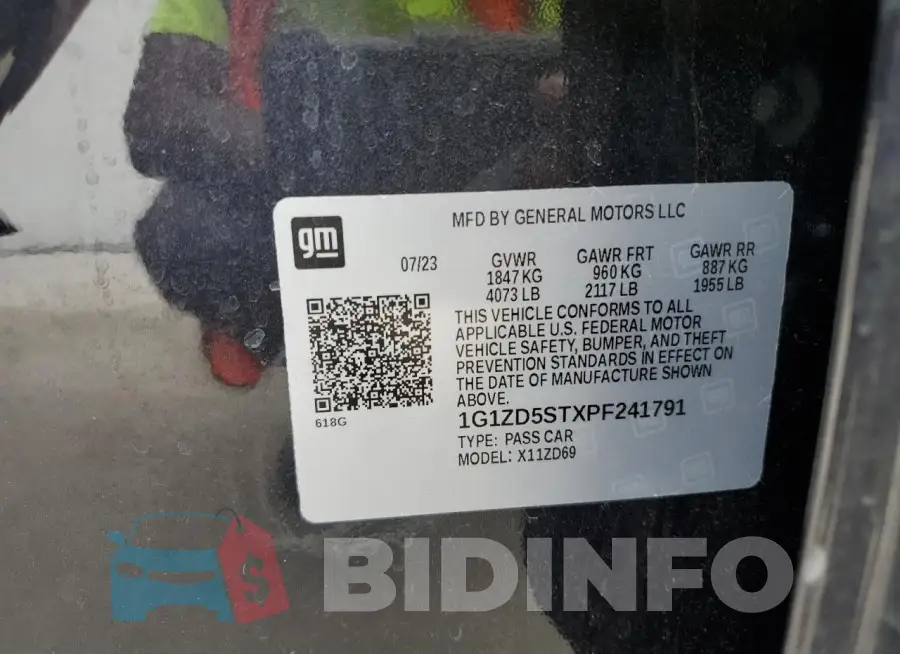 1G1ZD5STXPF241791 Photo# 12