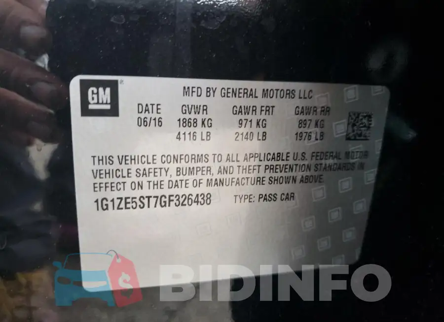1G1ZE5ST7GF326438 Photo# 12
