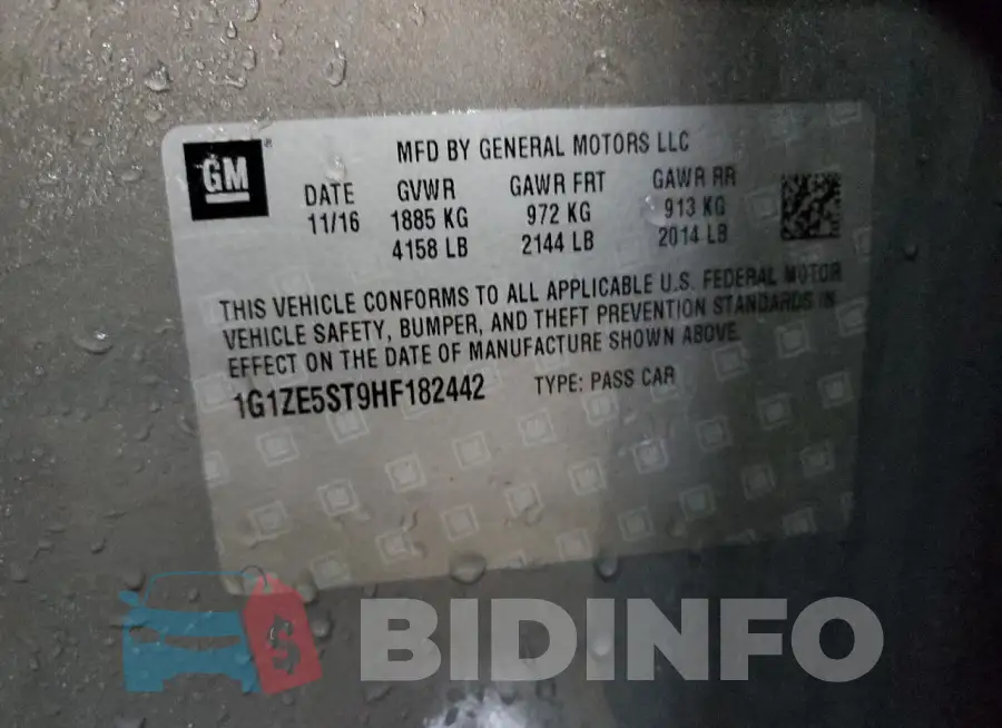 1G1ZE5ST9HF182442 Photo# 12