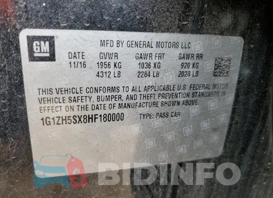 1G1ZH5SX8HF180000 Photo# 12