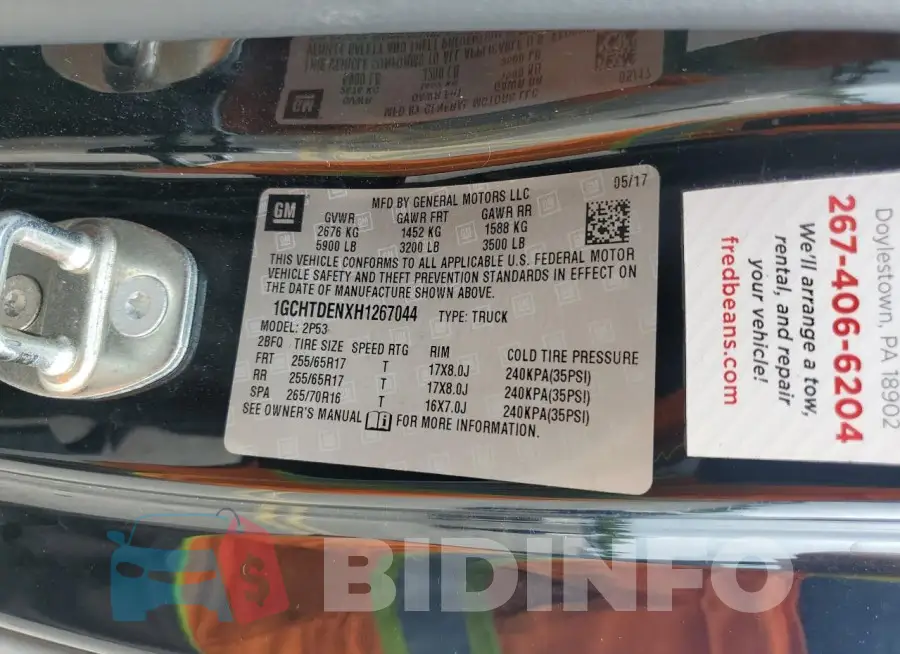 1GCHTDENXH1267044 Photo# 12