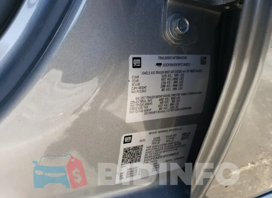 1GCPDKEK5PZ186813 Photo# 12