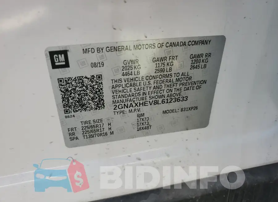 2GNAXHEV8L6123633 Photo# 12