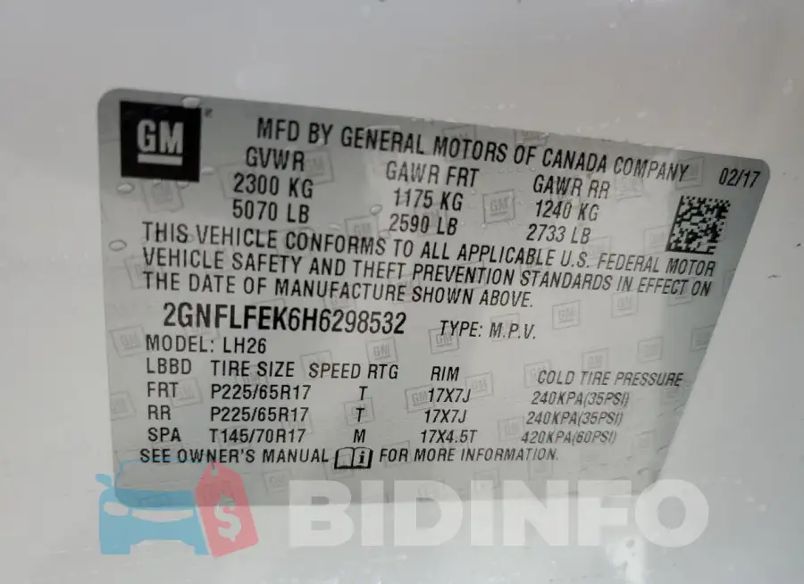 2GNFLFEK6H6298532 Photo# 12