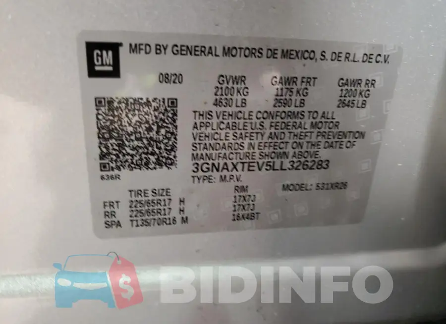 3GNAXTEV5LL326283 Photo# 12
