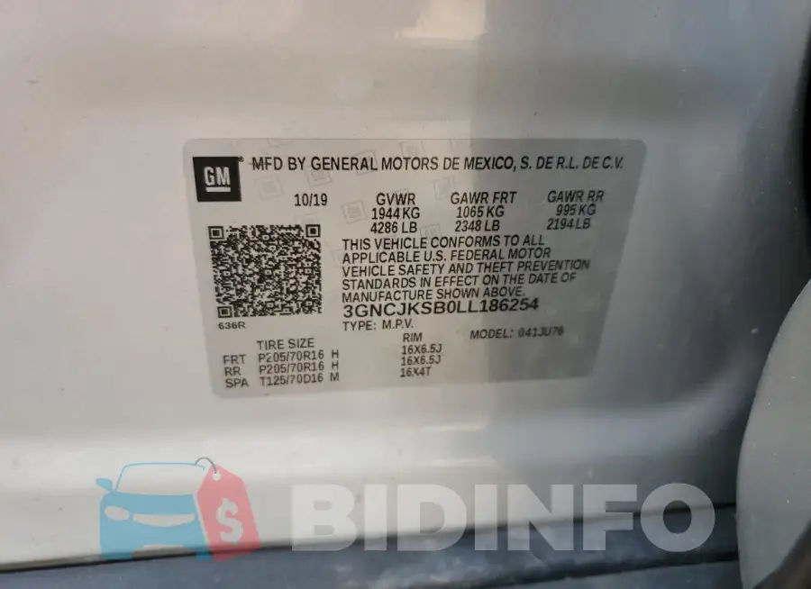 3GNCJKSB0LL186254 Photo# 13