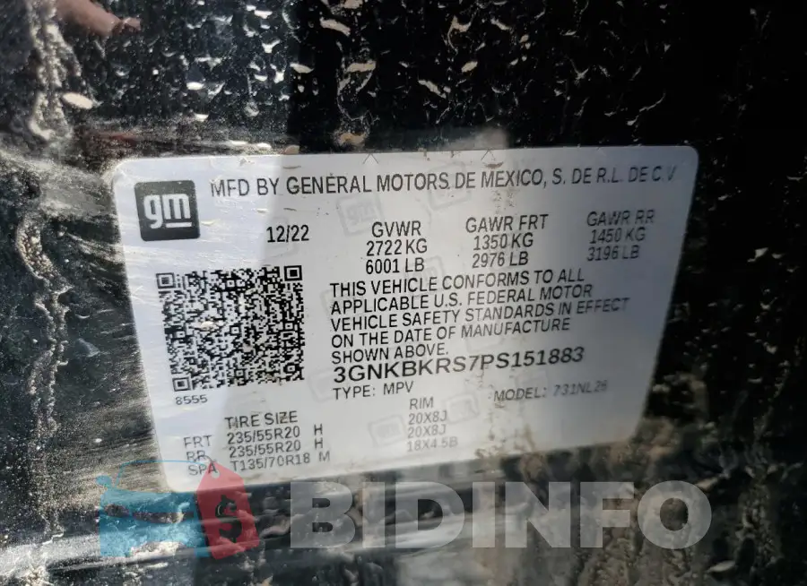 3GNKBKRS7PS151883 Photo# 12