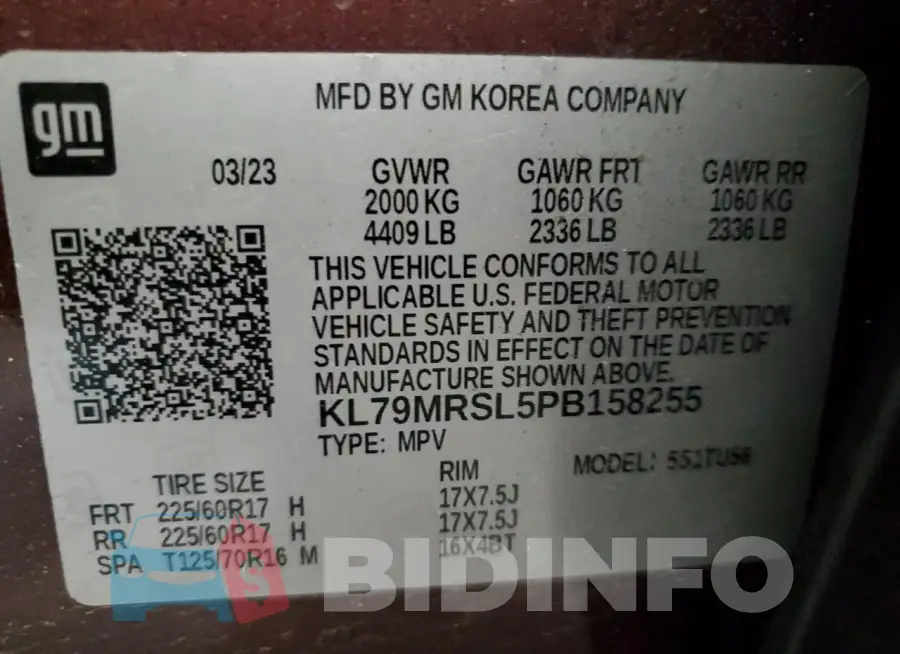KL79MRSL5PB158255 Photo# 14