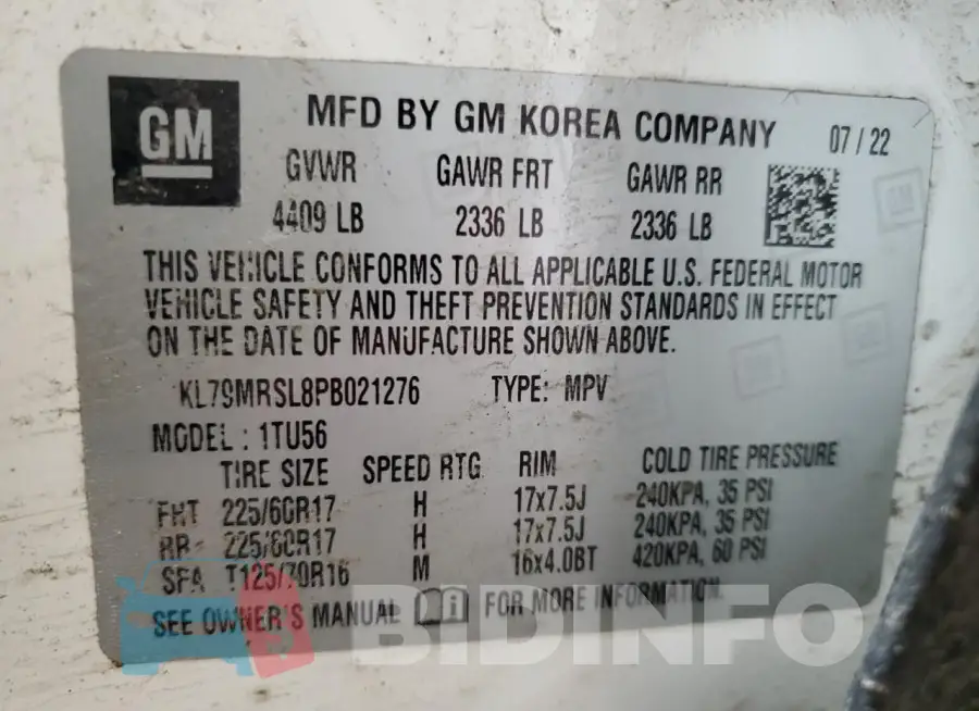 KL79MRSL8PB021276 Photo# 13