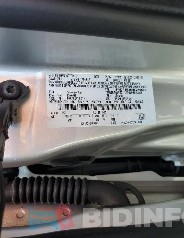 1FADP3E25HL269541 Photo# 12
