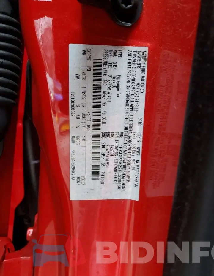 1FADP3K22FL226566 Photo# 12