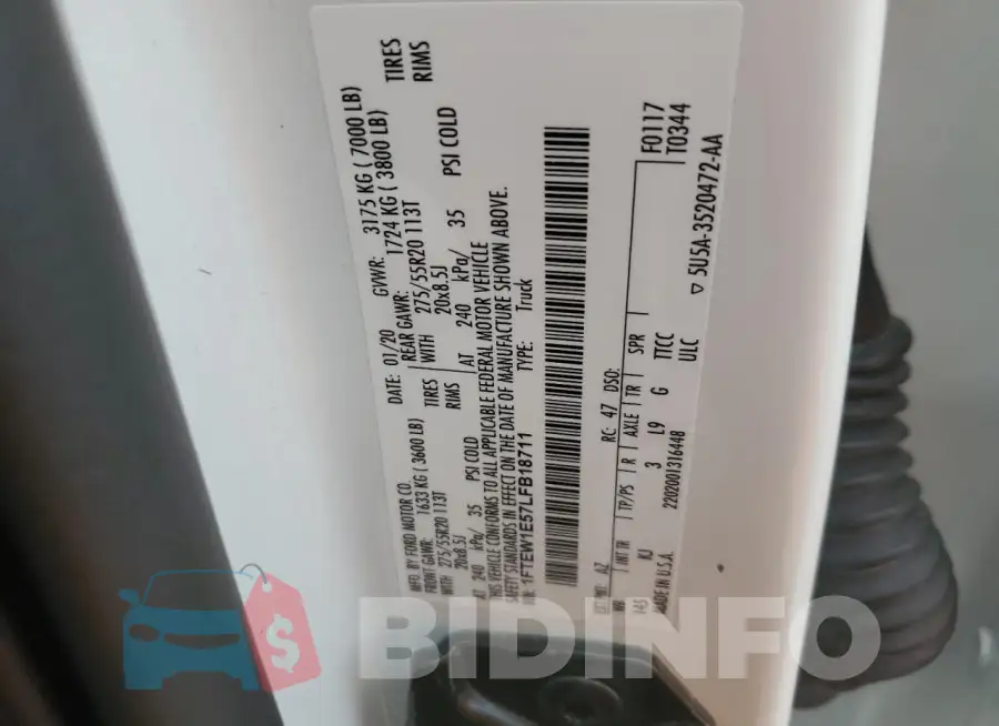 1FTEW1E57LFB18711 Photo# 12