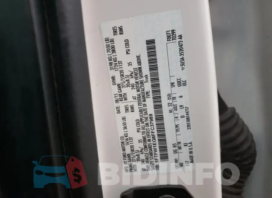 1FTFW1EG8FFC37989 Photo# 12