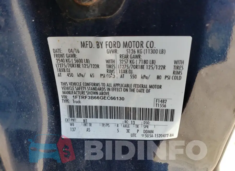 1FTRF3B66GEC66130 Photo# 12