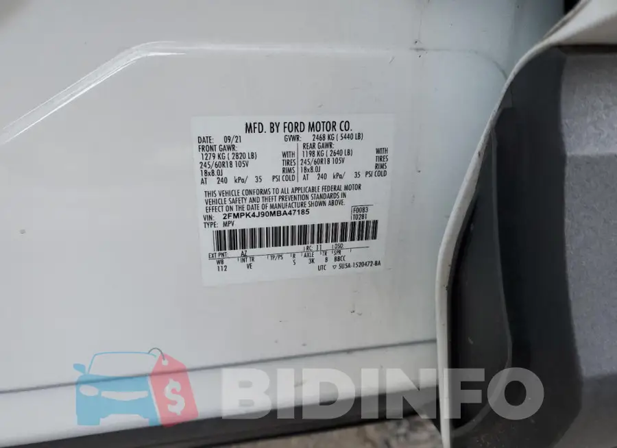2FMPK4J90MBA47185 Photo# 13