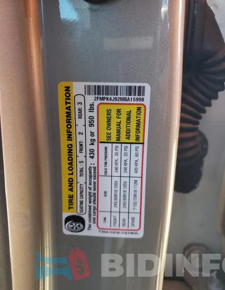 2FMPK4J92MBA15998 Photo# 12