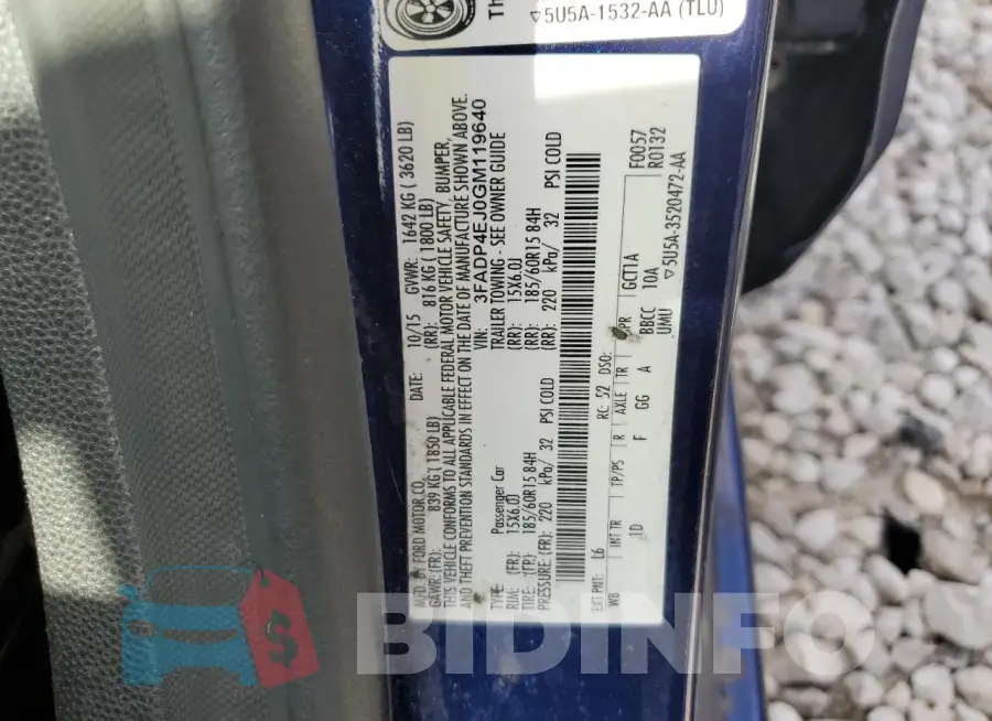 3FADP4EJ0GM119640 Photo# 13
